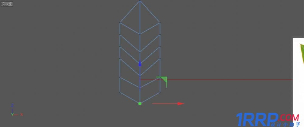 C4D設計實例教程：C4D畫一片綠色葉子的方法-4